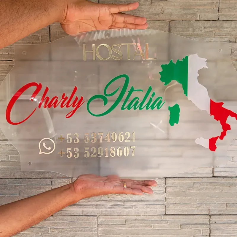 Cartel 100% acrílico