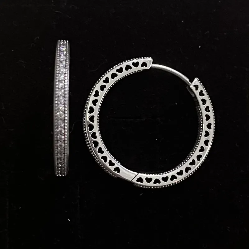 Argollas de brillo grande