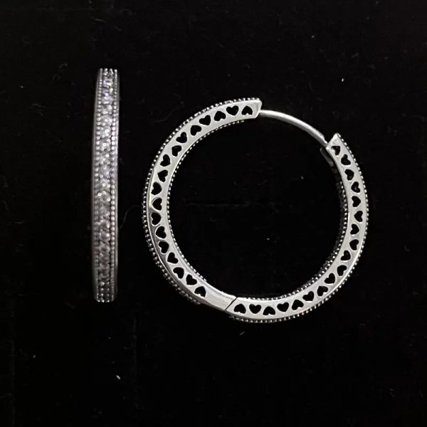 Argollas de brillo grande
