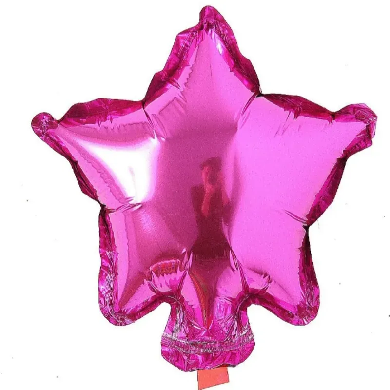 Globo de estrella rosado oscuro de 5"