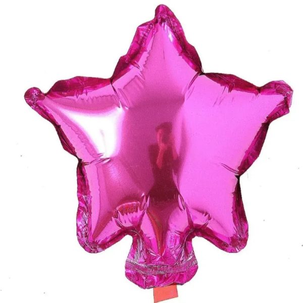 Globo de estrella rosado oscuro de 5"