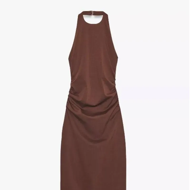 Vestido Largo Marrón