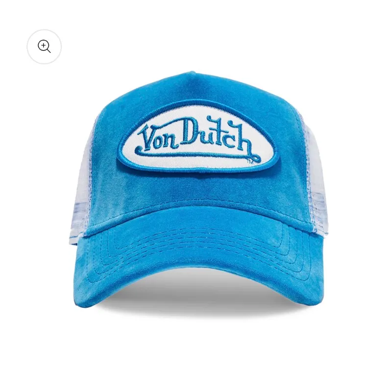 BLUE CRUSH VELVET TRUCKER HAT