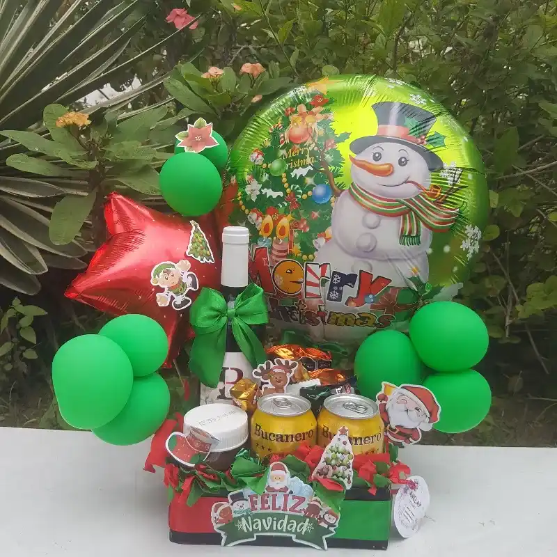 Caja rectangular para navidad