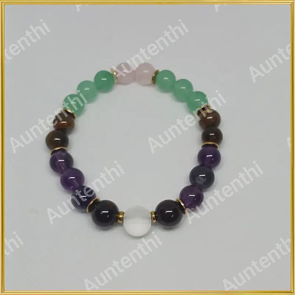 Personalización numerológica de pulseras 8mm con un resumen de su carta numerológica