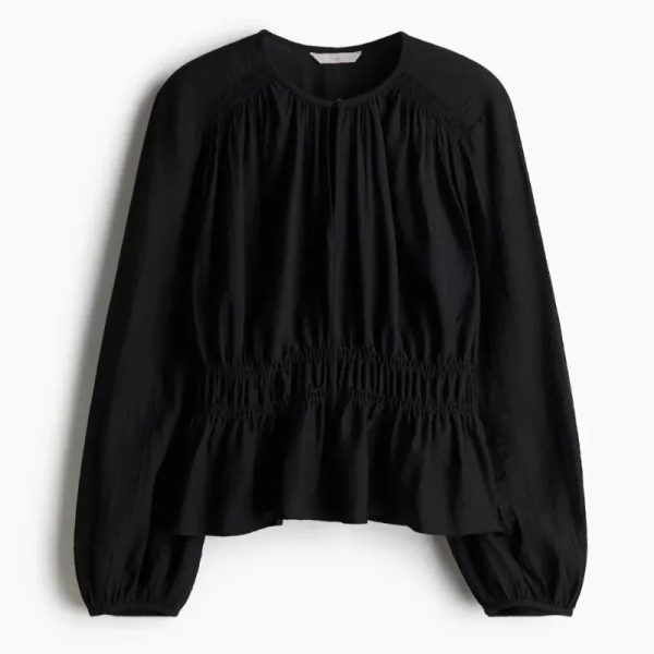 Blusa con detalle de fruncido/H&M
