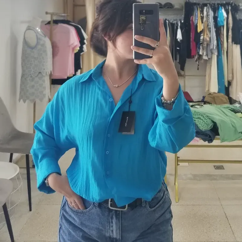 Camisa azul Massimo Dutti