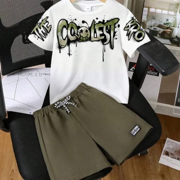 Conjunto blanco y verde