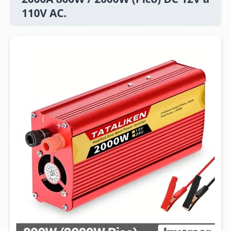  Inversor Tataliken F-2000A 800W (Pico 2000W)