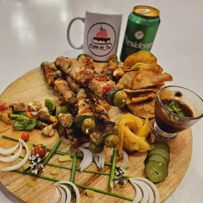 Brochetas de Pollo con Vegetales