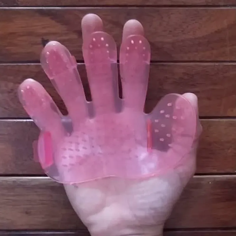 Cepillo de silicona para baño