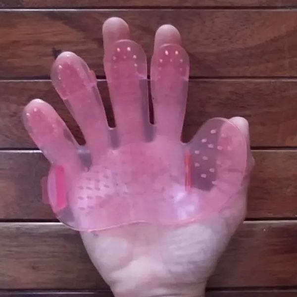 Cepillo de silicona para baño