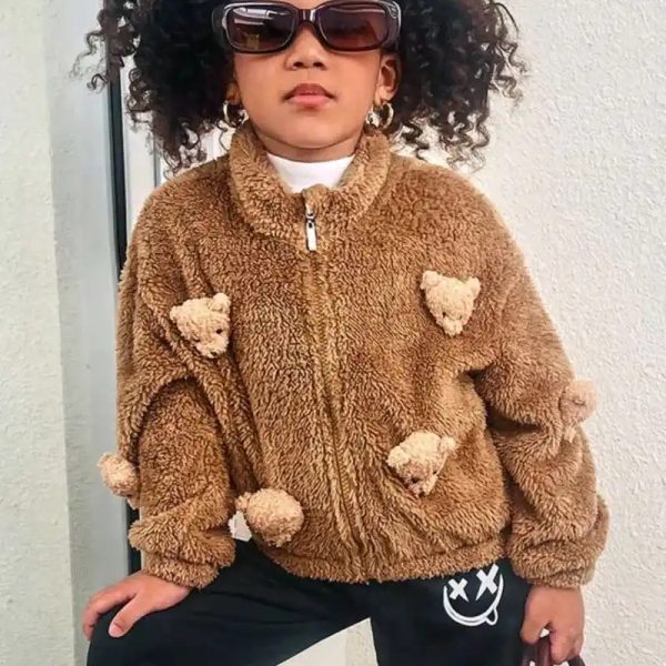  Chaqueta peluche — Marrón