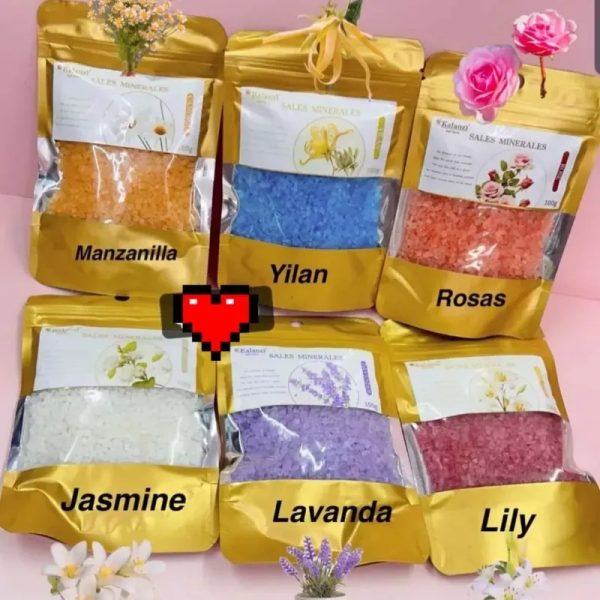 Sales con aroma para pedicura