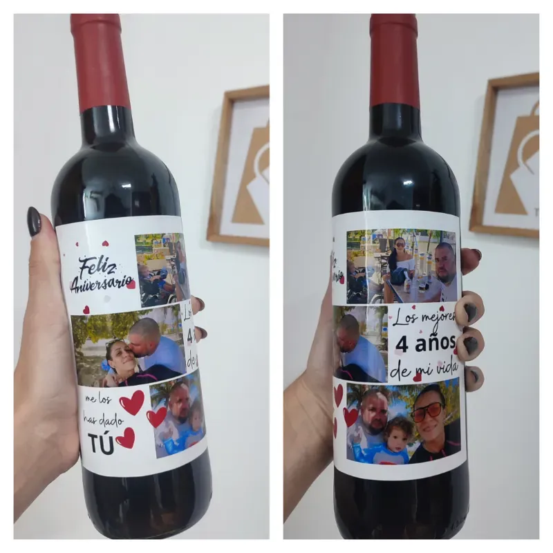 Botellas con etiqueta personalizada 