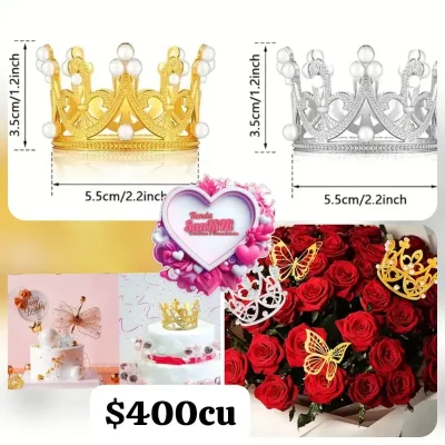 Coronas pequeñas para arreglo de flores, decoración de pastel, altares de Santos...etc