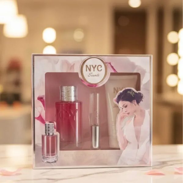 Estuche colonia, crema y colonia de bolsillo para damas