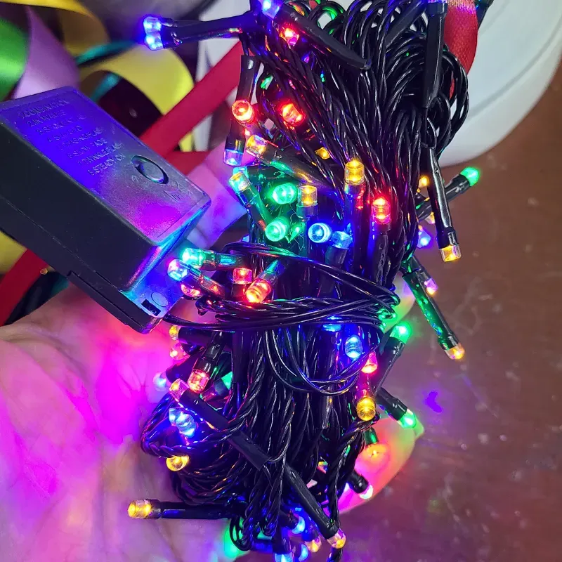 Luces miden 7 metros  multicolor