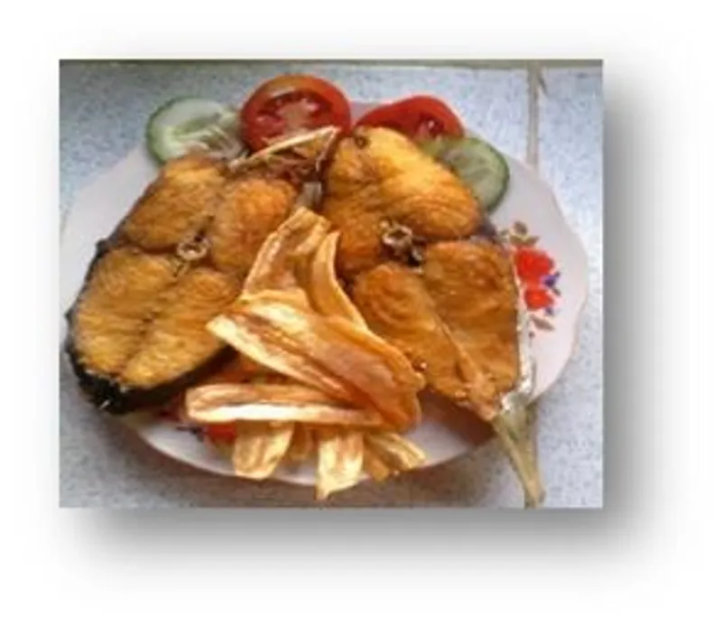 Ruedas de pescado fritas