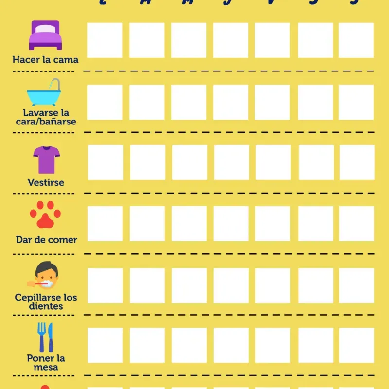  Planificador Semanal de Actividades en Casa