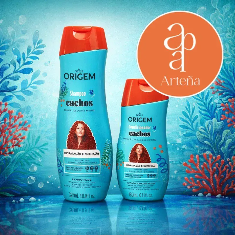 Set Champú 325ml y Acondicionador 180ml con aceite de COCO y ARGÁN