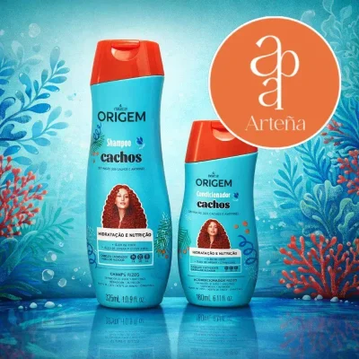 Set Champú 325ml y Acondicionador 180ml con aceite de COCO y ARGÁN