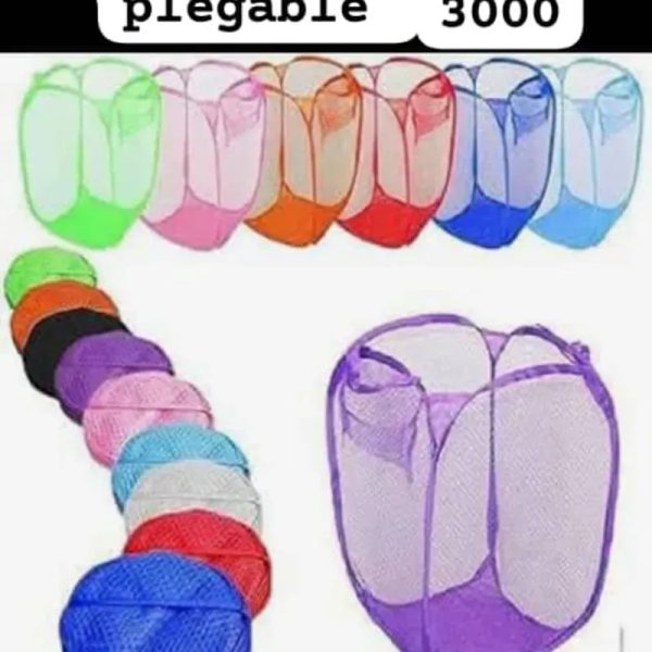 Cesto de malla plegable