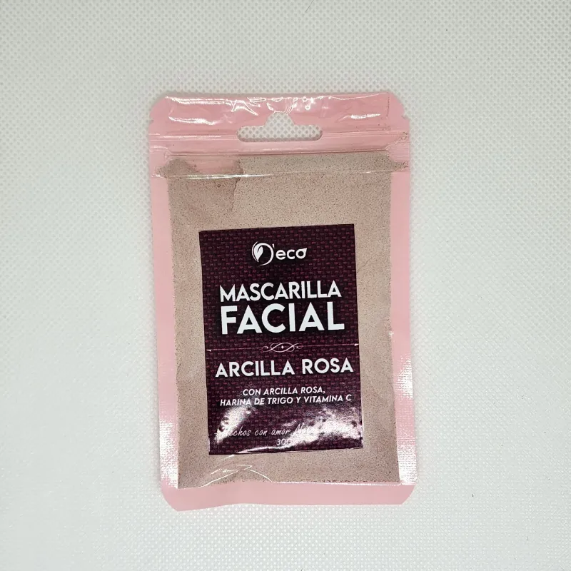 Mascarilla facial de Arcilla Rosa