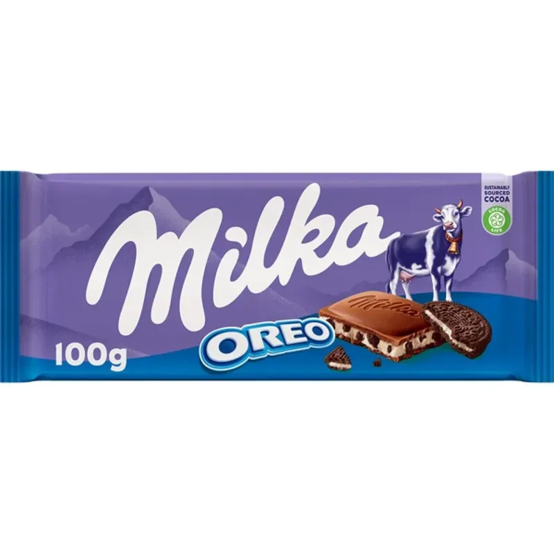 Tableta de chocolate Milka Oreo 100g