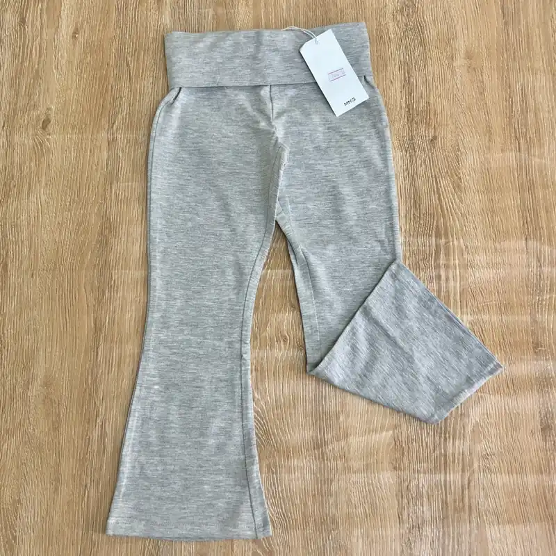 Legging Mango de pata ancha color gris
