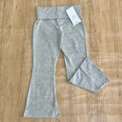 Legging Mango de pata ancha color gris