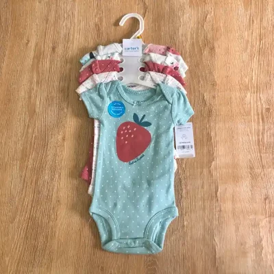 Pack de 5 bodys con fresas