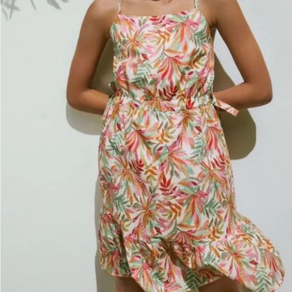 Vestido mango de colores