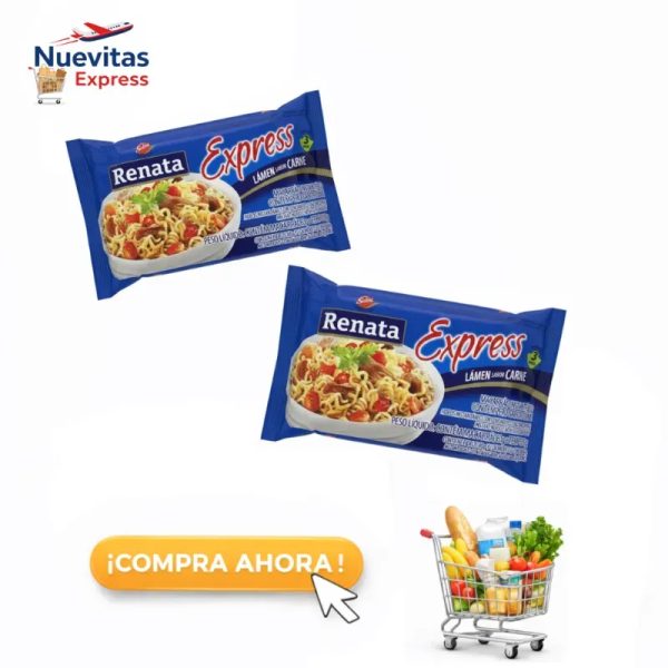 2 Fideos instantáneos de Carne