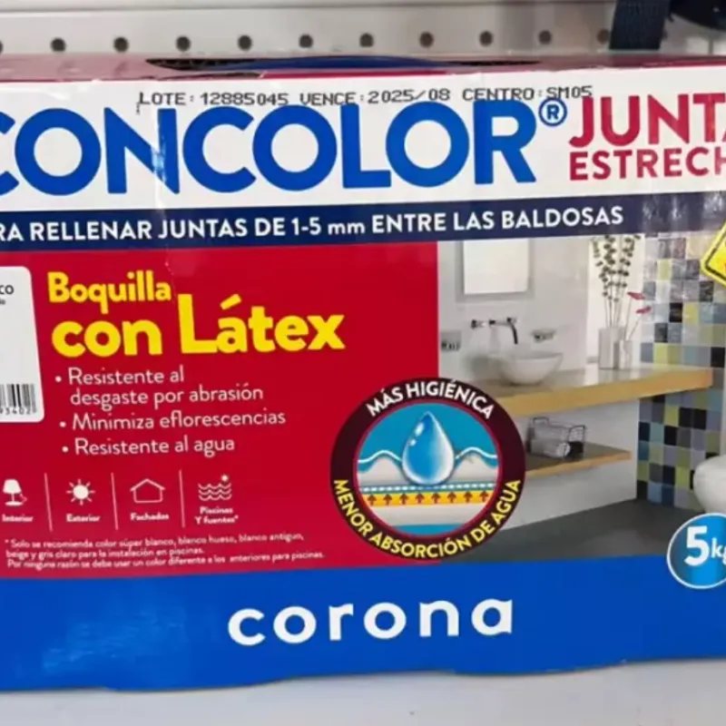 Cemento blanco para juntas 5 kg