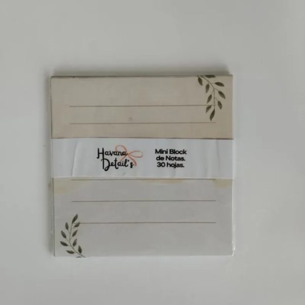 MINI BLOCK DE NOTAS LAUREL