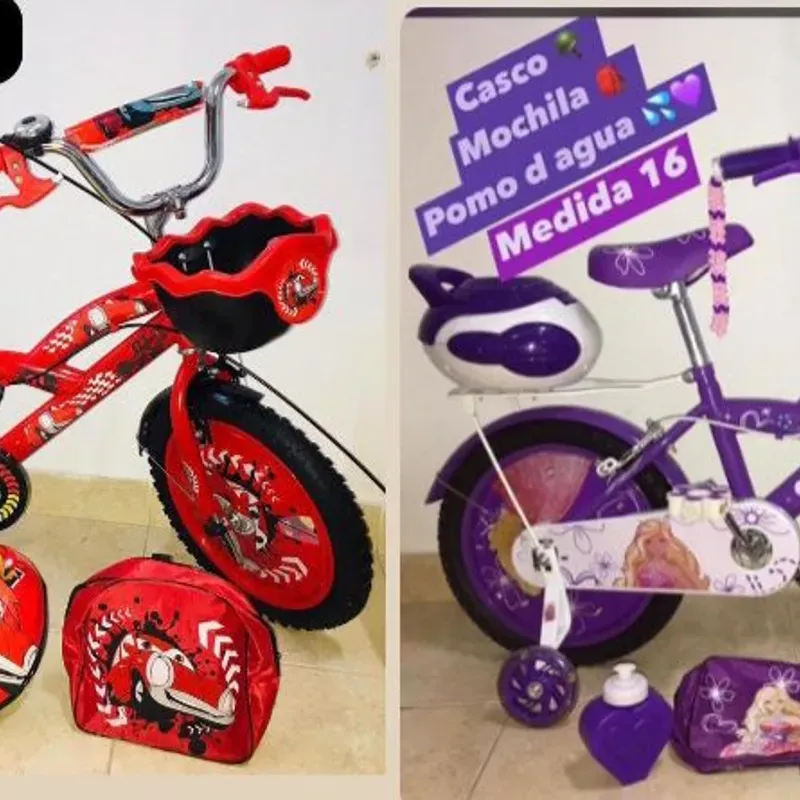 Bicicleta # 16 con accesorios