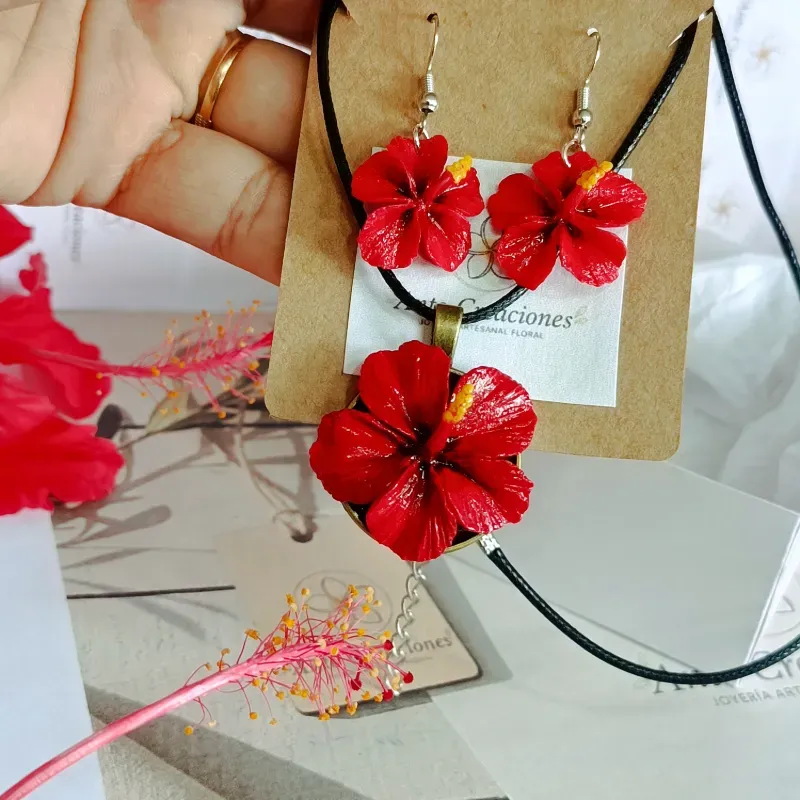 Set "Trópico" (Hibiscos o marpacificos)