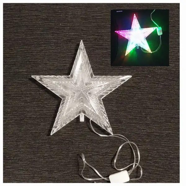 Estrella p/árbol con luces