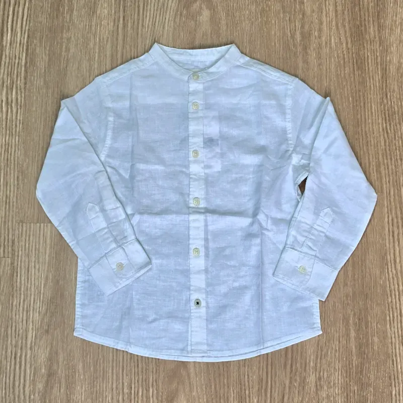 Camisa niño Blanca Cuello Chino