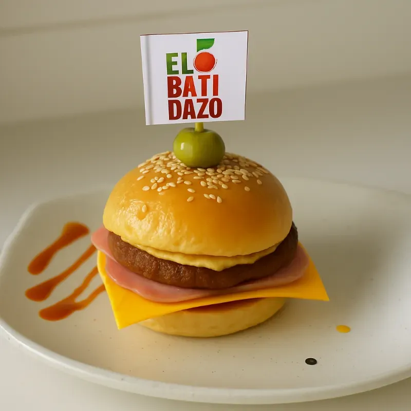 Hamburguesa de jamón y queso