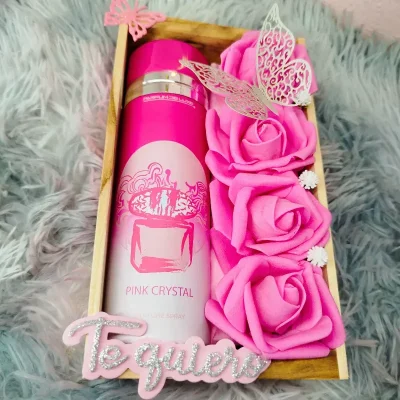 Regalo con 4 rosas