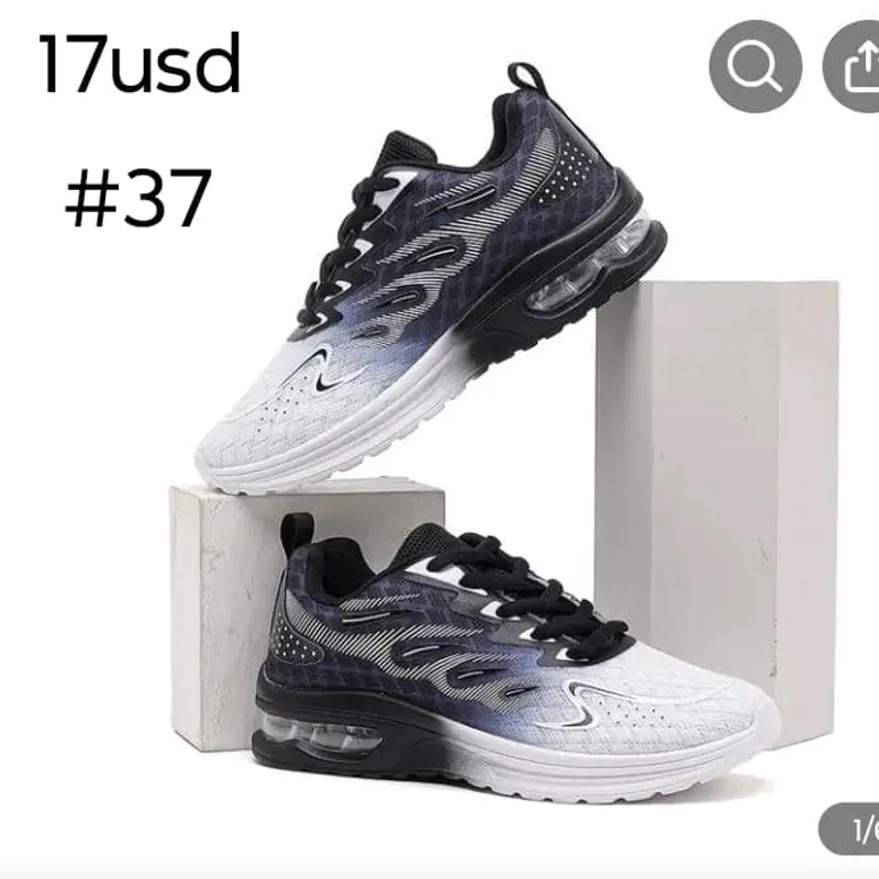 Tenis degradados negros