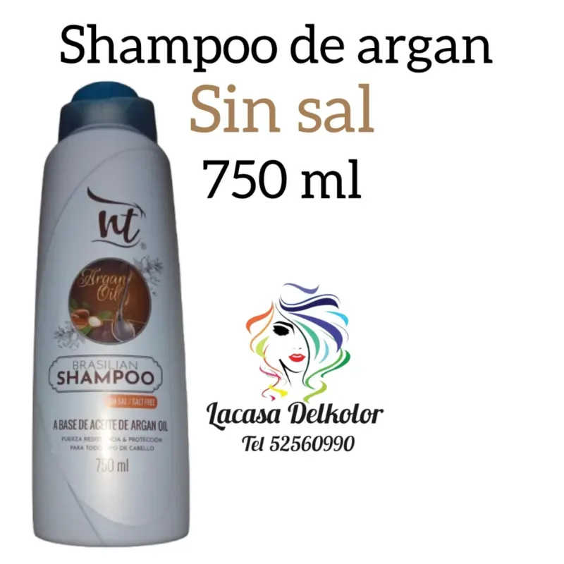 Shampo sin sal de argán 750ml