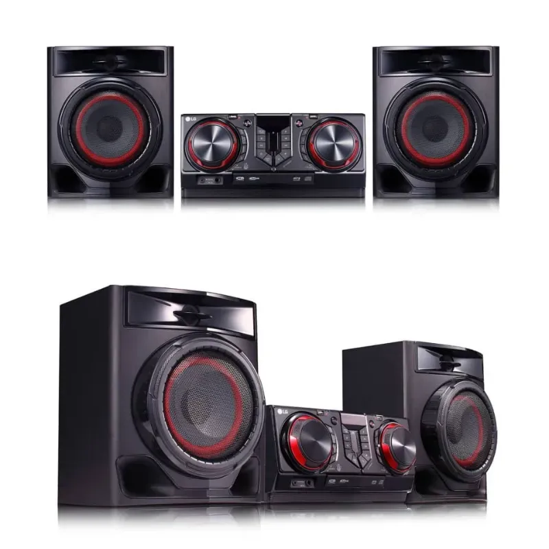 Equipo de música LG,  2 bocinas, 480 W con Bluetooth