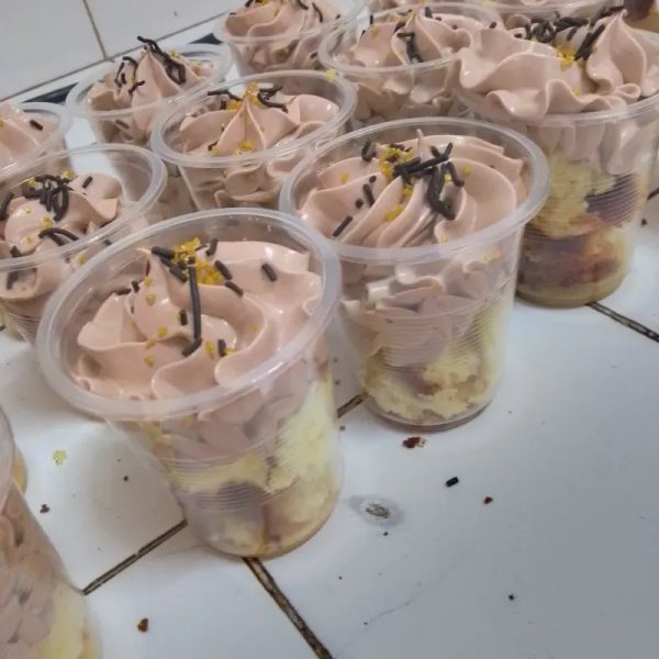 Vasos de dulce  sencillos