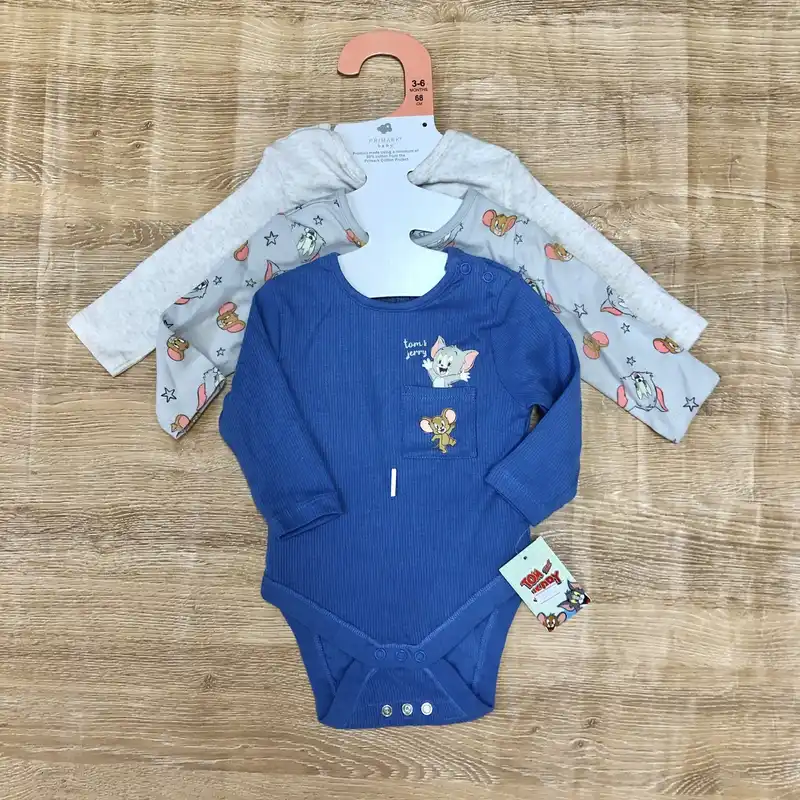 Pack de 3 bodys de Tom y Jerry