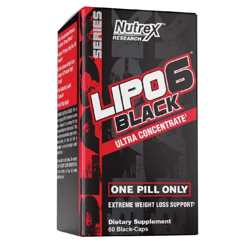Lipo 6 Black Ultra Concentrado 60 Tabletas (rojo)