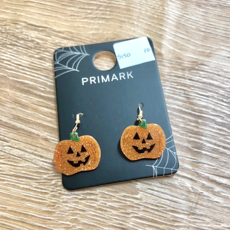 Par de aretes en forma de calabaza
