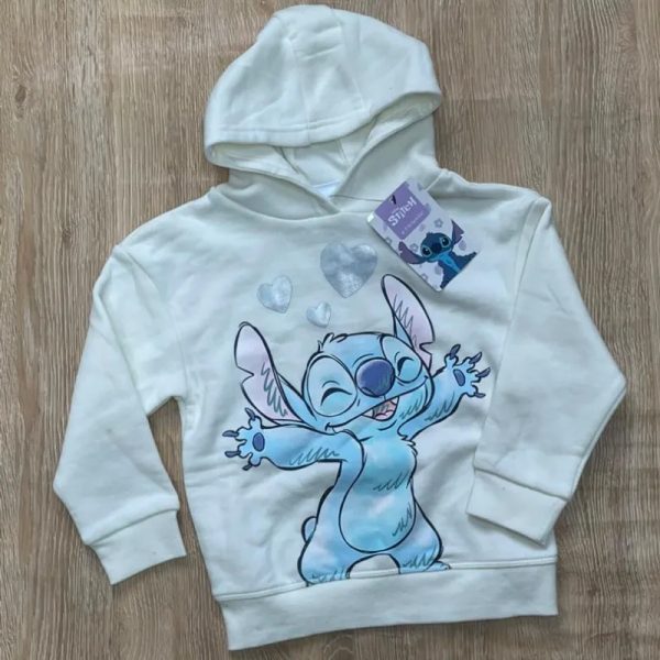 Abrigo con Stitch color blanco